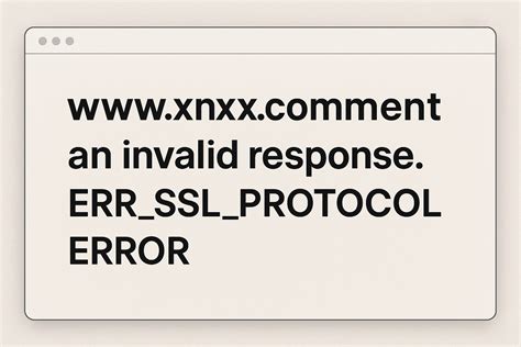 Www.xnxx.comment An Invalid Response. Err_ssl_protocol_error Www bandingkan suara knalpot hindari aquaplaning saat hari liburan image 4